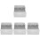 4Pcs Iron Bunny Feeder Box for Guinea Pig Small Animal Cage Accessory 3