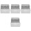 4Pcs Iron Bunny Feeder Box for Guinea Pig Small Animal Cage Accessory 4