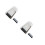 2Sets White Portable Cleaning Tools Mini Broom Dustpan Set for Office 6
