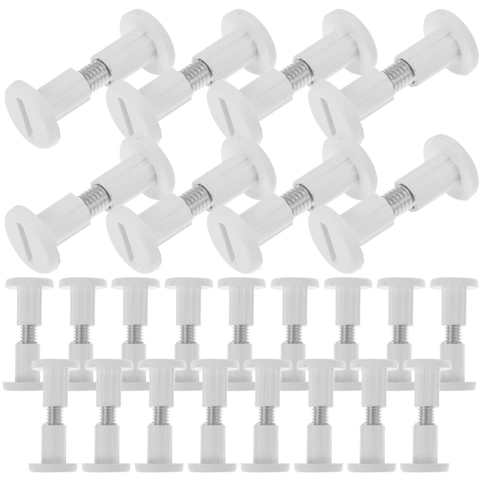 250Pcs Plastic Iron Furniture Fastener Screw Nut Kit For Board Joining 3011827815088
