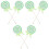 6Pièces Sucettes Vert Décoratives Props Photo Enfants 5