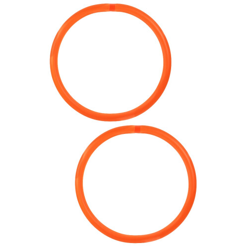 2Pièces Accessoires De Yoga Cerceaux Lestés Orange Portables 2