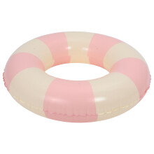 2Pcs Portable Pink PVC Swim Rings Inflatable Float for Kids Outdoors