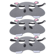 12Pcs Funny Cartoon Animal Masks Non-Woven Fabric Party Decoration