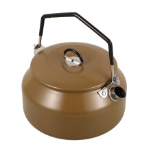 4Pcs Coffee Color Camping Tea Kettle Durable Stainless Steel Water Pot