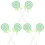 6Pièces Sucettes Vert Décoratives Props Photo Enfants 4
