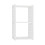 2Pcs White Bamboo Floating Shelf Organizer Hollowed Out Wall Rack 2
