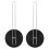 10Pcs Stackable Tumbler Lid Storage Rack Stable Black ABS Steel Holder 1