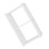 2Pcs White Bamboo Floating Shelf Organizer Hollowed Out Wall Rack 3