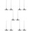 10Pcs Stackable Tumbler Lid Storage Rack Stable Black ABS Steel Holder 10