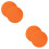 2Pcs Durable Felt Vinyl Record Player Mat Orange Anti-Shake Pad 7