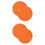 2Pcs Durable Felt Vinyl Record Player Mat Orange Anti-Shake Pad 6