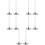 10Pcs Stackable Tumbler Lid Storage Rack Stable Black ABS Steel Holder 9