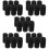 30Pcs Reusable Black Sponge Pre-Filter Sleeves for Fish Tank Filters 8