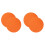 2Pcs Durable Felt Vinyl Record Player Mat Orange Anti-Shake Pad 4
