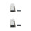 2Sets White Portable Cleaning Tools Mini Broom Dustpan Set for Office 2