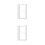 2Pcs White Bamboo Floating Shelf Organizer Hollowed Out Wall Rack 8