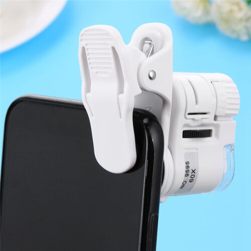 Universal 60X  Camera with LED Light ABS Phone  Pocket Microscope Portable for Mobile Smartphones 1