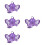 4Pièces Harnais De Violet Avec Laisse Spacieux 8