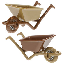 8Pcs Assorted Color Miniature Cart Toys Plastic Models for Garden
