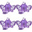4Pièces Harnais De Violet Avec Laisse Spacieux 6