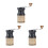 3Pcs Ceramic Manual Coffee Grinder Black Portable Mill for Beans Use 8