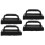 4Pièces Nettoyage Grille Extérieure PP Éponge Noir 4