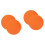 2Pcs Durable Felt Vinyl Record Player Mat Orange Anti-Shake Pad 5