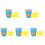 5Pièces Frites En Couleurs Assorties 4