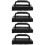 4Pièces Nettoyage Grille Extérieure PP Éponge Noir 5