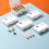 16Pcs White PP Battery Converter Case Organizer for Storage Use 3