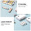16Pcs White PP Battery Converter Case Organizer for Storage Use 6