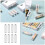 16Pcs White PP Battery Converter Case Organizer for Storage Use 5