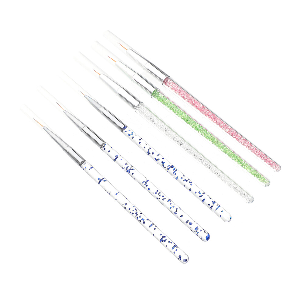 Iplusmile 12Pcs Easy-Hold Nail Liner Brush Pen Assorted Colors For Acrylic Nails