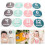 2Ensembles Stickers Pour Bébés Papier Durable Mélangées 8
