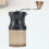3Pcs Ceramic Manual Coffee Grinder Black Portable Mill for Beans Use 3