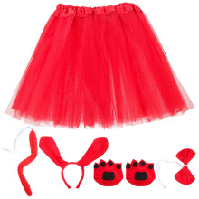5Sets Rote Hundekostüme Erwachsene Cosplay Zubehör Für Theater & Fest