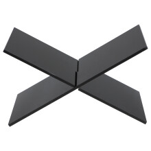 5Pcs Black Acrylic Book Holder Storage Stand for Magazine and Files