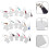 60Ensembles Supports Porte-Clés Mdf Sublimation Multi-Usages Colorés 10