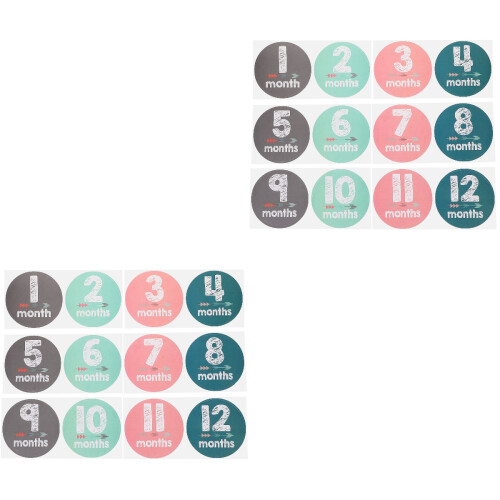 2Ensembles Stickers Pour Bébés Papier Durable Mélangées 2