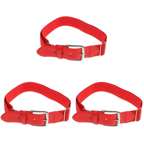 3Pièces Ceinture Softball Ajustable Élastique En PU Pour 2
