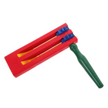 2Pcs Wooden Ratchet Noise Maker Red Handheld Castanet Music Instrument