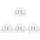 4Pcs Inflatable PVC Foot Soaking Basins Lightweight Foot Bath for Pool 3