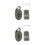 2Sets Durable Green Cargo Tie Down Straps Polyester Ratchet Buckle 6