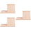 3Pièces Repose- Bois Beige Design Moderne 9