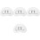 4Pcs Inflatable PVC Foot Soaking Basins Lightweight Foot Bath for Pool 4