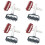8Pcs Home Use Pizza Dough Roller Plastic Red Pastry Wheel Baking Tool 6