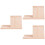 3Pièces Repose- Bois Beige Design Moderne 8