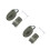 2Sets Durable Green Cargo Tie Down Straps Polyester Ratchet Buckle 9