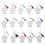 60Ensembles Supports Porte-Clés Mdf Sublimation Multi-Usages Colorés 2
